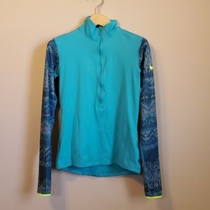 Nike pro dri fit long sleeve half zip mock neck